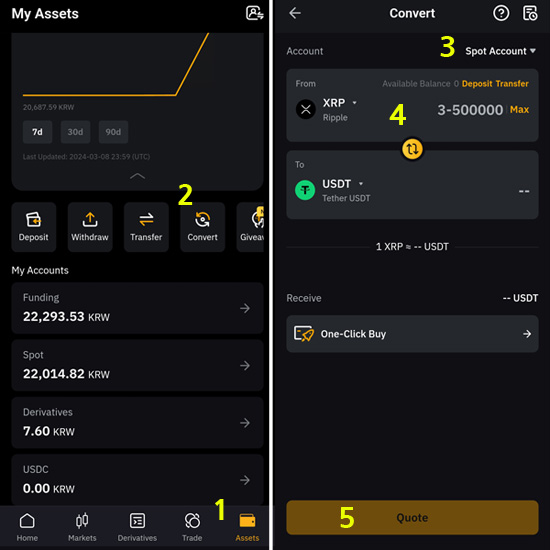 바이비트 리플 usdt 변환