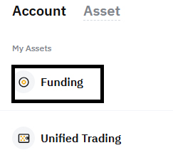 바이비트 페이백 지갑은 Funding