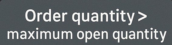 비트겟 선물거래 화면에서 Order quantity > maximum open quantity 오류 메시지 팝업